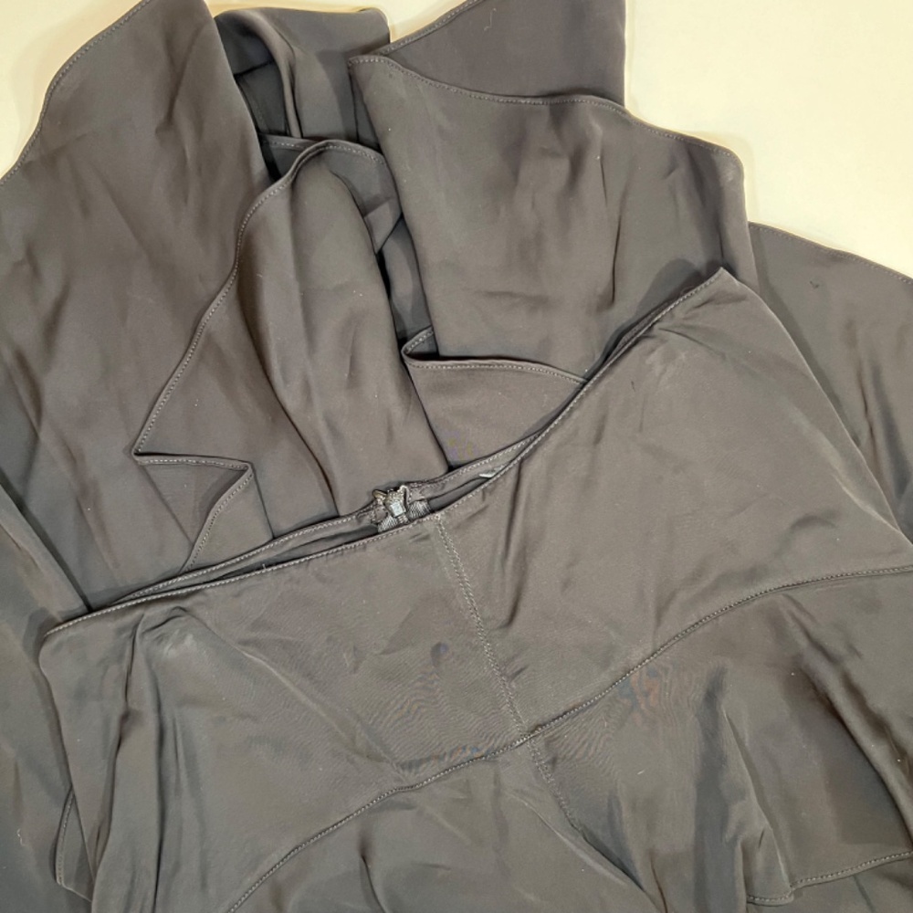 Zara Women Black Layered One Shoulder Dress Size Small - Picture 4 of 13